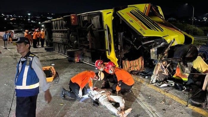 4 Orang Sekeluarga Asal Boyolali Tewas dalam Kecelakaan Bus Cahaya Trans